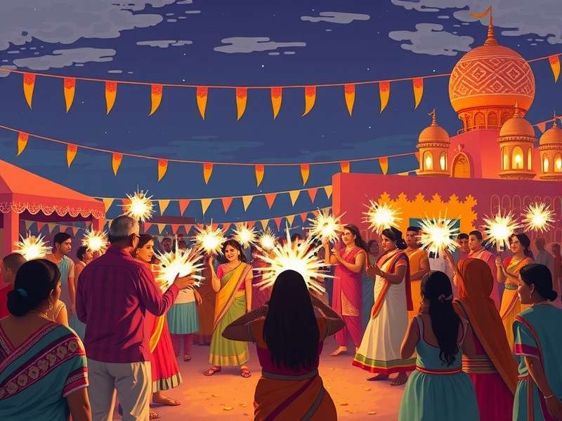 Teams competing in Navratri Sparkle Mania at a garba night in Mumbai